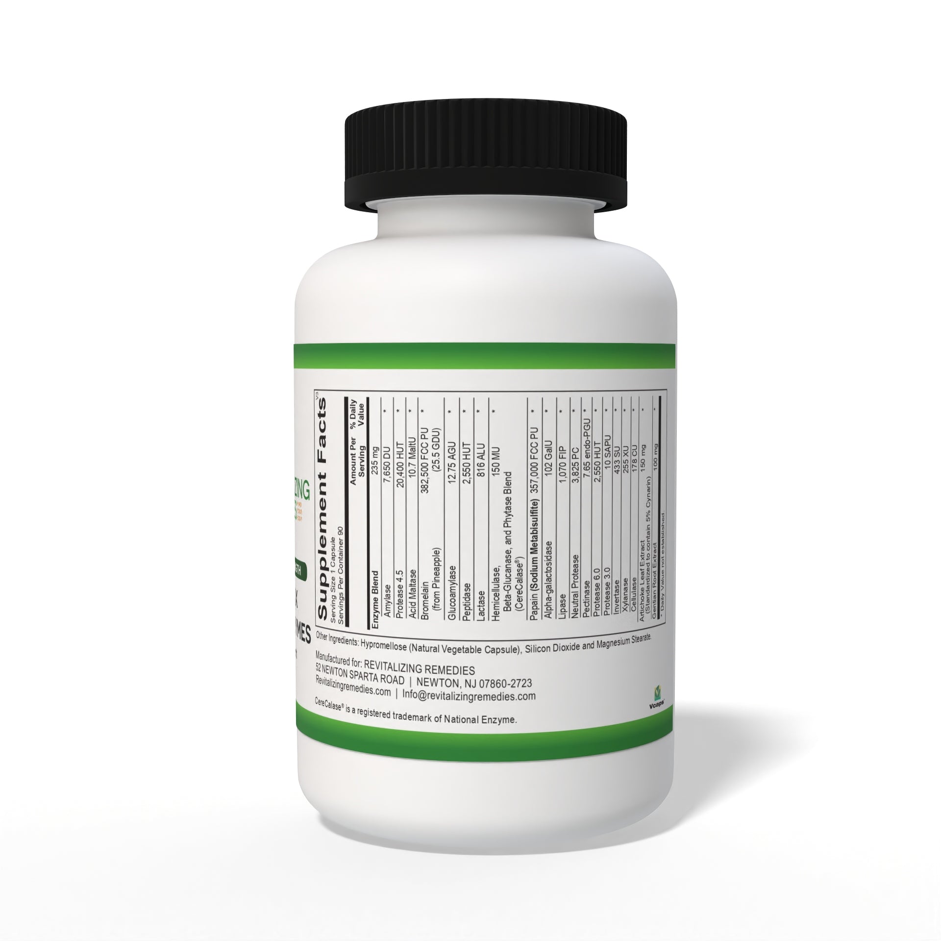 Absorb Max Digestive Enzymes Supplement Facts