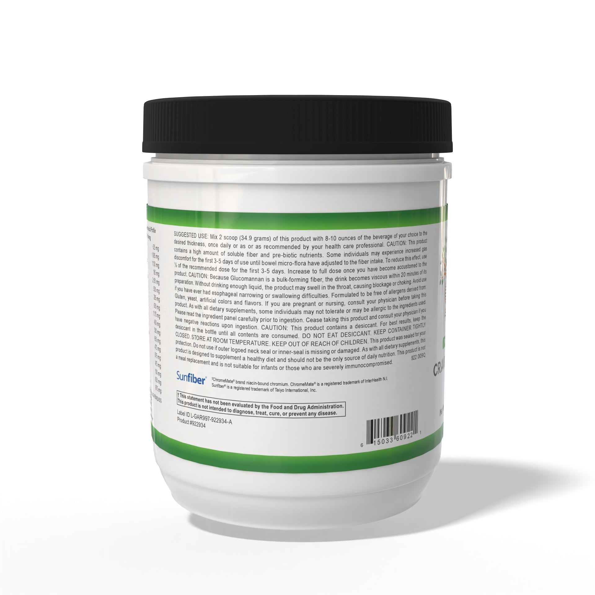 Crave_Control_Blend Vanilla Suggested Use